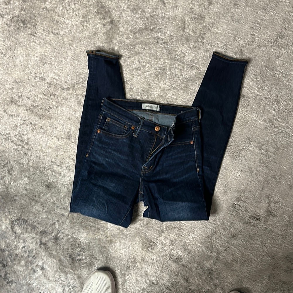 Madewell 9” skinny high rise jeans